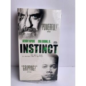 Instinct VHS Movie Starring Anthony Hopkins Cuba Gooding Jr vintage 1999